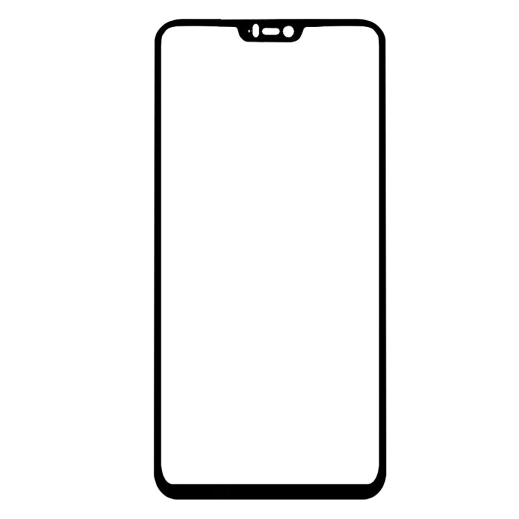 適用於OnePlus 6 0.33mm厚度 9H 2.5D絲印全屏 鋼化玻璃膜 黑色, For OnePlus 6