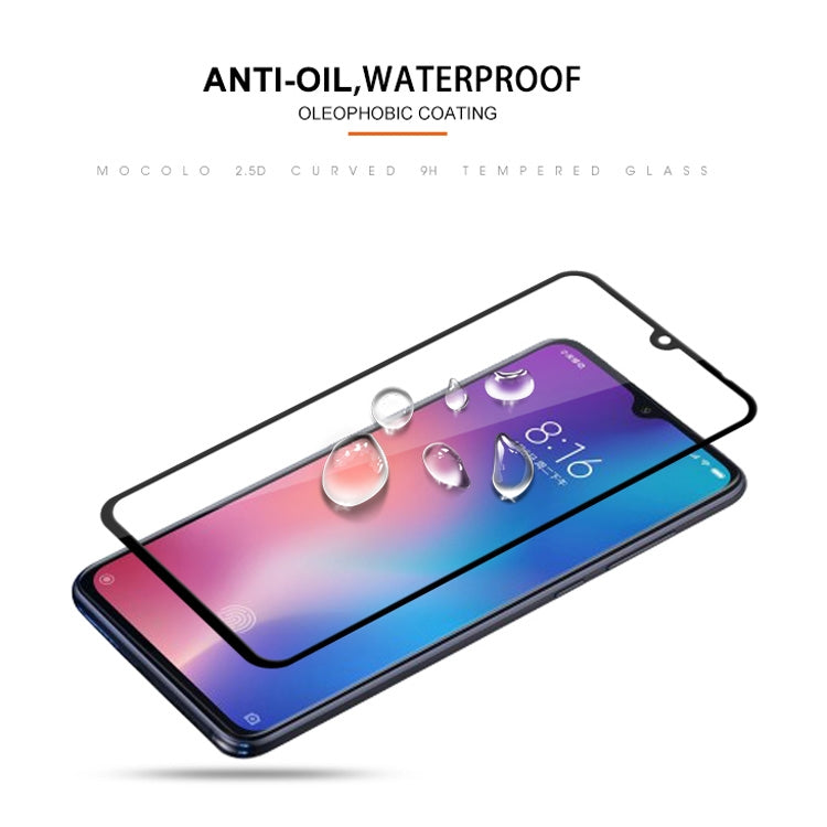 mocolo 適用於小米 Mi 9 0.33mm 9H 2.5D絲印全屏鋼化玻璃保護膜