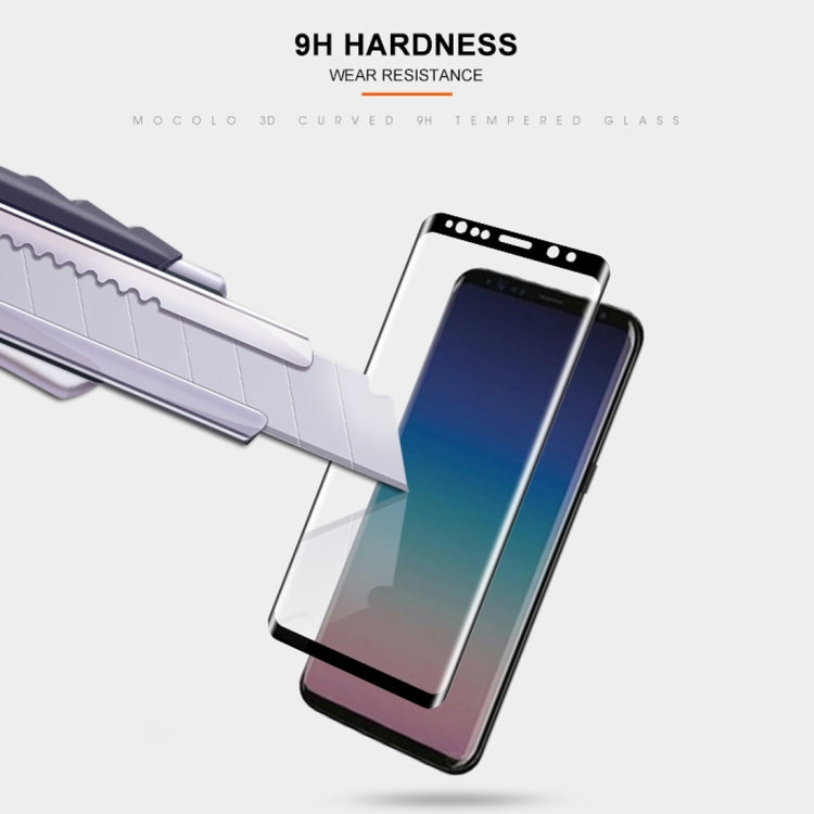 mocolo 適用於三星 Galaxy S9+ 全膠0.33mm 9H 3D全屏鋼化玻璃保護膜