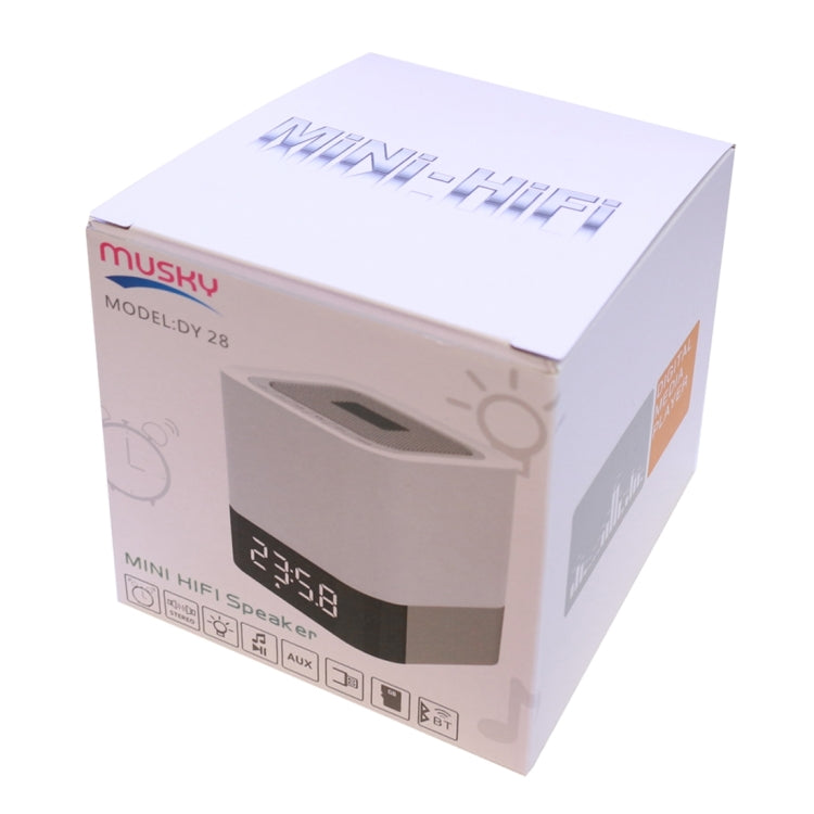 MUSKY DY 28  藍牙音箱小鋼炮  帶時間显示 燈光