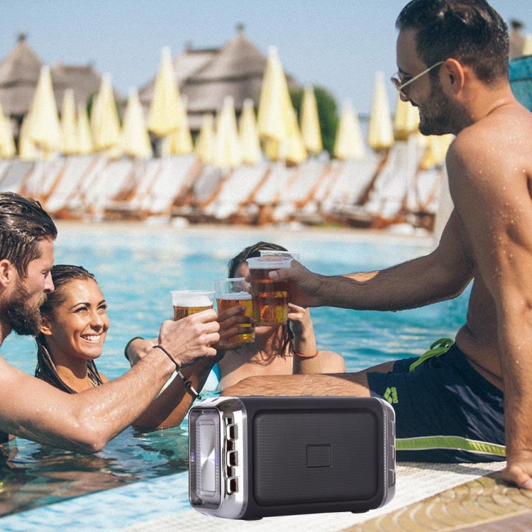 LN-22 DC 5V 便攜式無線音箱帶免提通話功能和雙彩色LED燈，支持USB&TF卡&3.5mm音頻