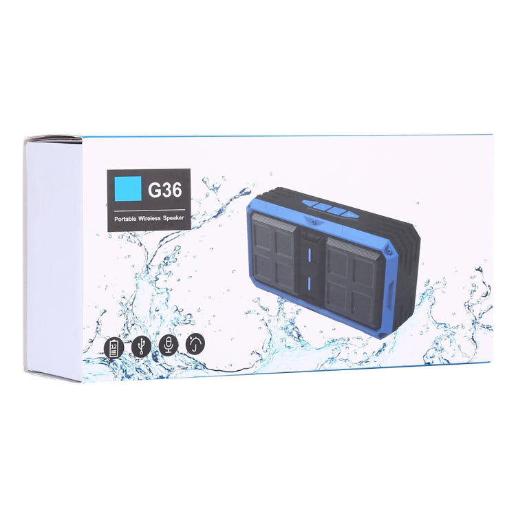 G36 DC 5V 便攜式無線藍牙音箱帶免提通話功能，支持USB&TF卡&3.5mm音頻&FM