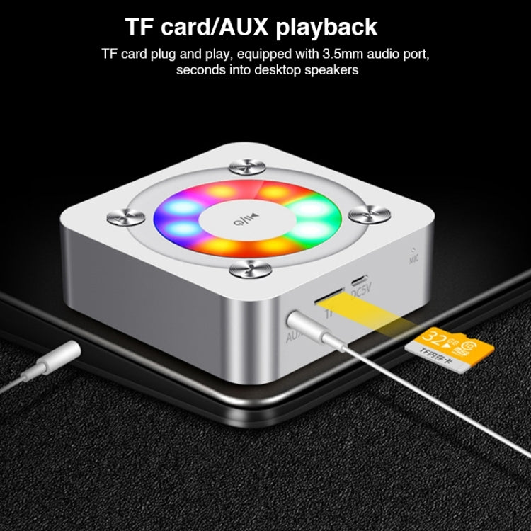 A9 便攜藍牙音箱 內置麥克風&燈 支持免提通話 TF卡 AUX 藍牙距離10米