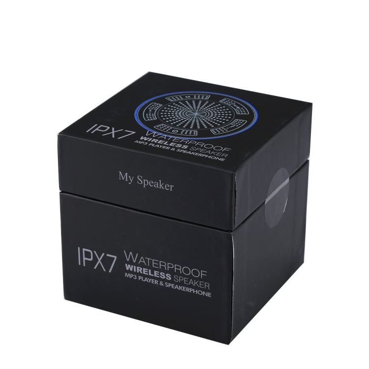 F013迷你便攜式藍牙音箱 帶LED燈&吸盤底座 IPX7防水 內置麥克風 支持FM Radio 有效藍牙距離：10m