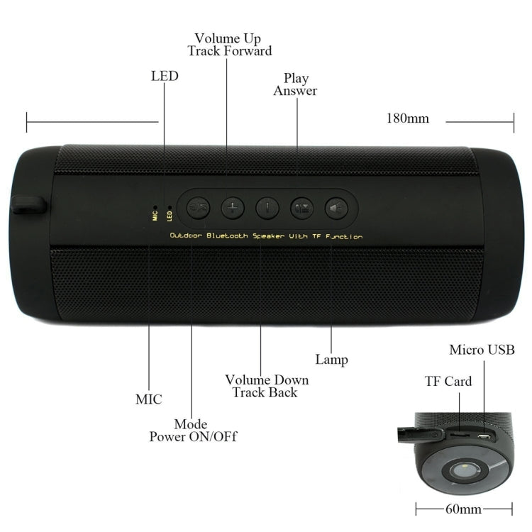 T2 生活防水 藍牙音箱 內置麥克風 帶燈 掛鈎 支持免提通話 TF卡 藍牙距離10米