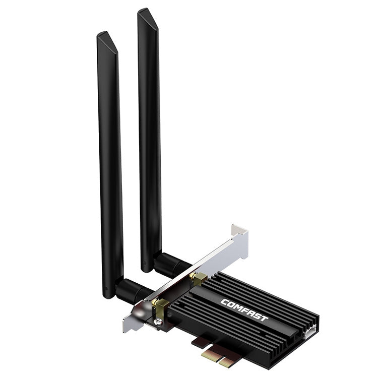 COMFAST CF-AX210 PRO 5374Mbps 三頻+藍牙5.2 無線WiFi6E PCI-E網卡帶散熱片