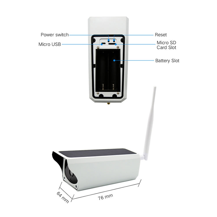 YS-Y4 1080P高清網絡WiFi太陽能攝像機 支持移動偵測&紅外夜視&SD卡