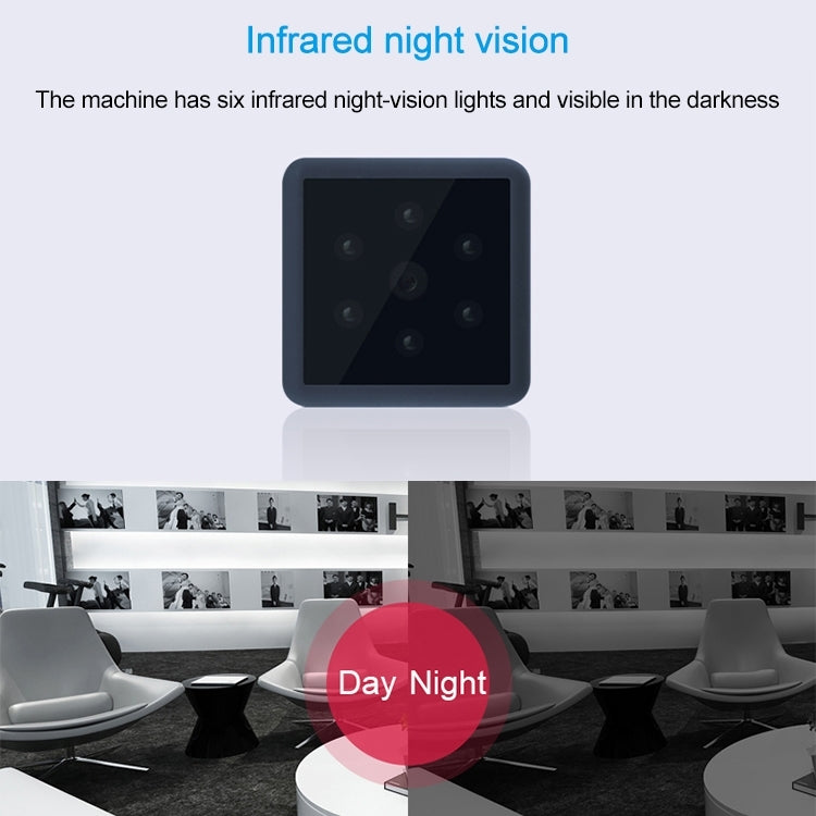 MD25 1080P可穿戴式智能高清攝像頭無線運動攝像機 支持紅外夜視/移動偵測/TF卡