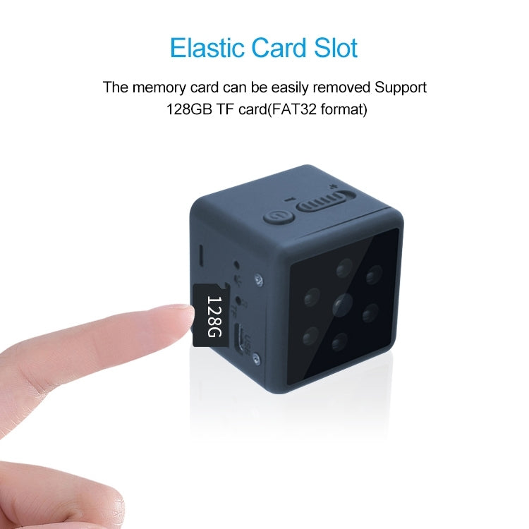 MD25 1080P可穿戴式智能高清攝像頭無線運動攝像機 支持紅外夜視/移動偵測/TF卡