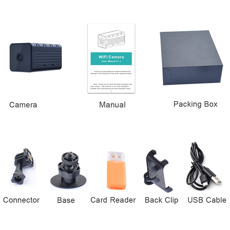 WD9 1080P WiFi網絡攝像頭遠程監控攝像機 支持移動偵測/紅外夜視/雙向語音對講