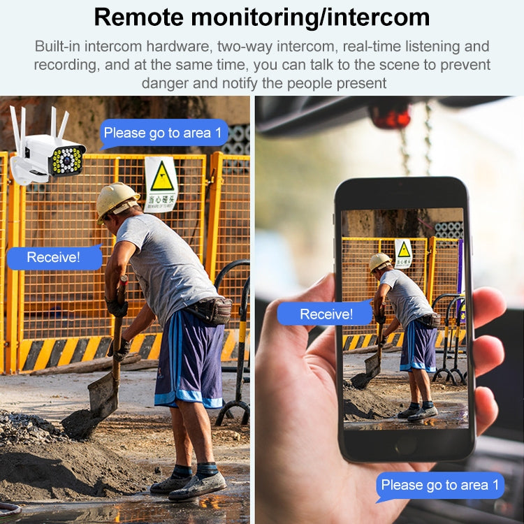 帝防DF-36Q 戶外高清監控攝像頭 支持語音對講&夜視&人形偵測&TF卡 WiFi+高清雲台旋轉+斷電續航 歐規