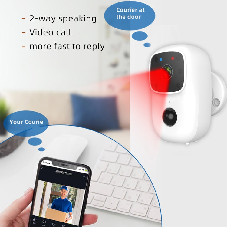 B90 低功耗電池監控攝像機 支持雙向對講 TF卡 PIR人體感應