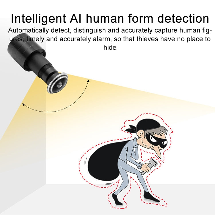 SDTX-9 1.8mm焦距 智能家用無線WiFi遠程高清电子貓眼攝像頭