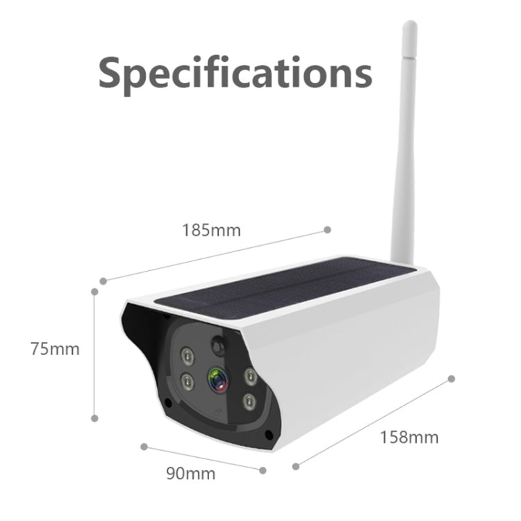 VESAFE Y4P 1080P 戶外高清1080P太陽能安防IP攝像機，支持運動檢測和PIR喚醒，IP66防水