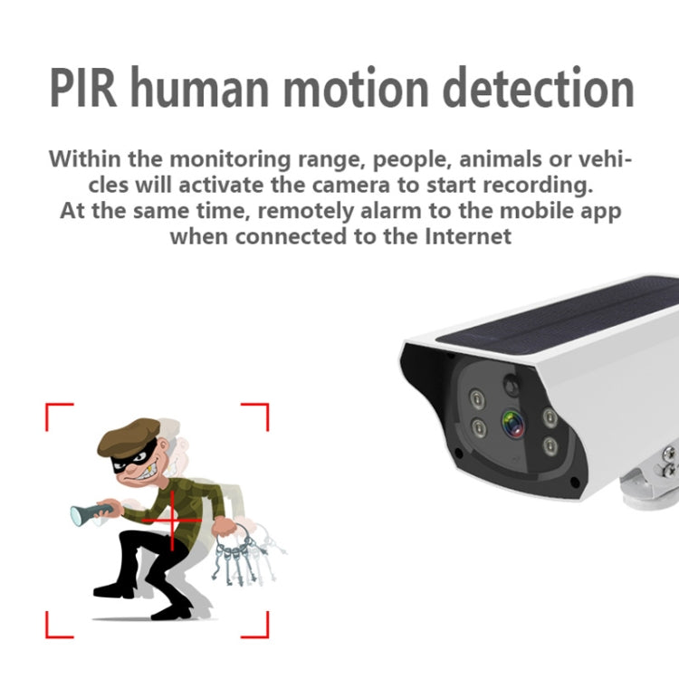 VESAFE Y4P 1080P 戶外高清1080P太陽能安防IP攝像機，支持運動檢測和PIR喚醒，IP66防水