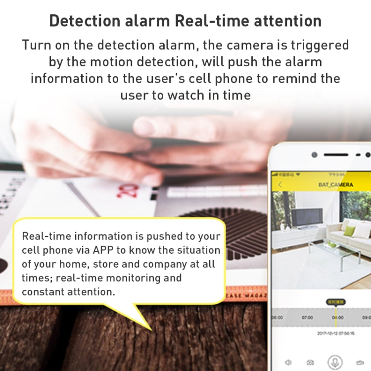 GH3 WiFi 夜視無線WIFI智能監控攝像頭 支持雙向語音 帶萬向磁吸