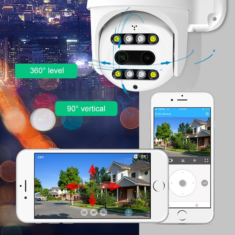 QX48 1080P高清無線網絡攝像頭 支持移動偵測&紅外夜視&TF卡