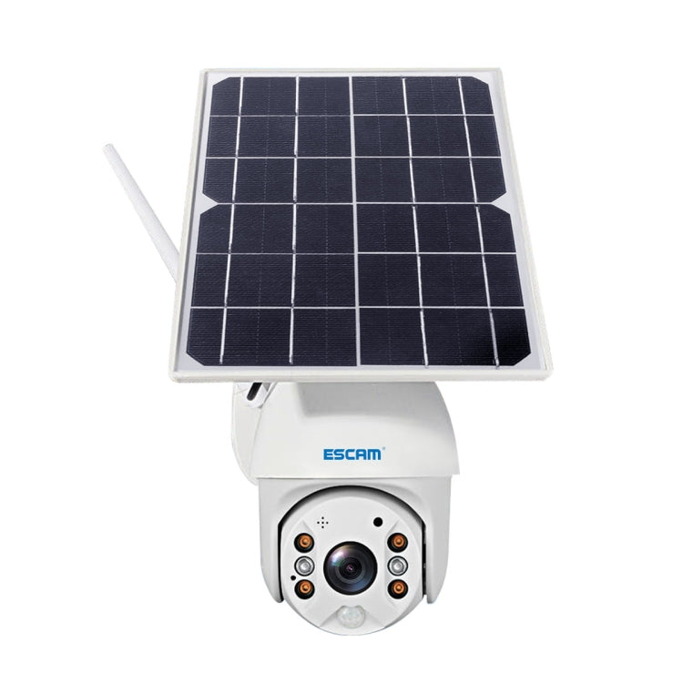 ESCAM QF280 1080P高清IP66防水太陽能板WiFi PT IP攝像機 不帶電池，支持夜視 移動偵測 TF卡 雙向語音
