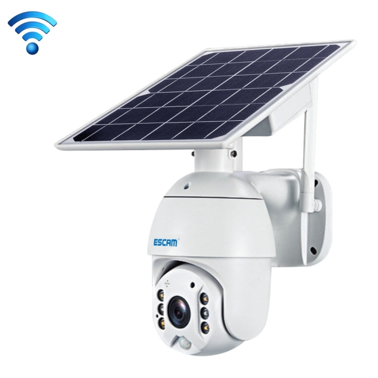 ESCAM QF280 1080P高清IP66防水太陽能板WiFi PT IP攝像機 帶電池，支持夜視 移動偵測 TF卡 雙向語音