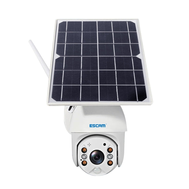ESCAM QF280 1080P高清IP66防水太陽能板WiFi PT IP攝像機 帶電池，支持夜視 移動偵測 TF卡 雙向語音