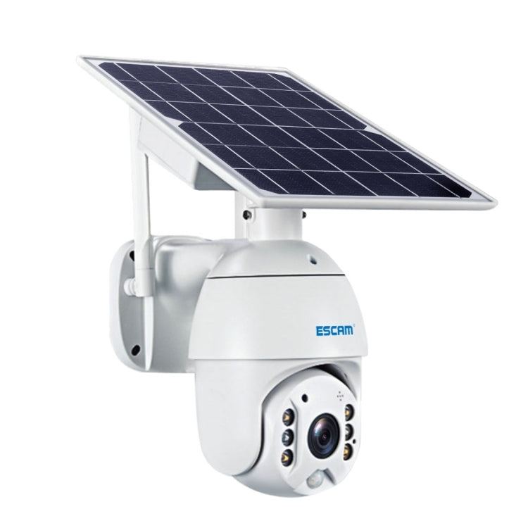 ESCAM QF280 1080P高清IP66防水太陽能板WiFi PT IP攝像機 帶電池，支持夜視 移動偵測 TF卡 雙向語音