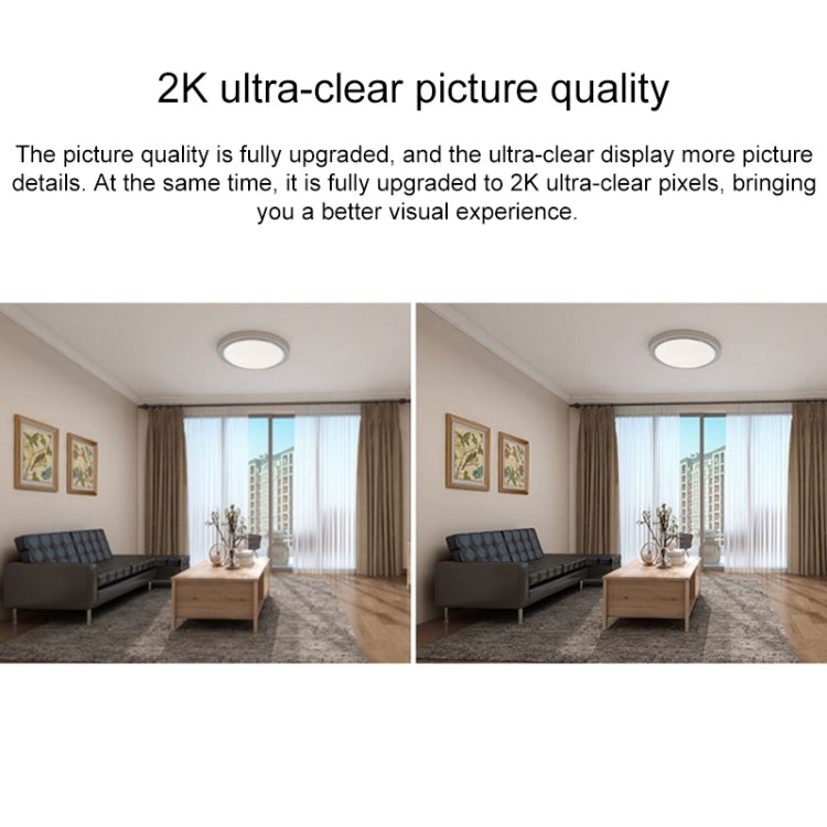 小米智能攝像機 雲台版2K 2.4GHz F1.4大光圈300萬像素Wifi智能攝像機，支持紅外夜視&AI人形偵測&雙向語音&32GB Micro SD卡，美規