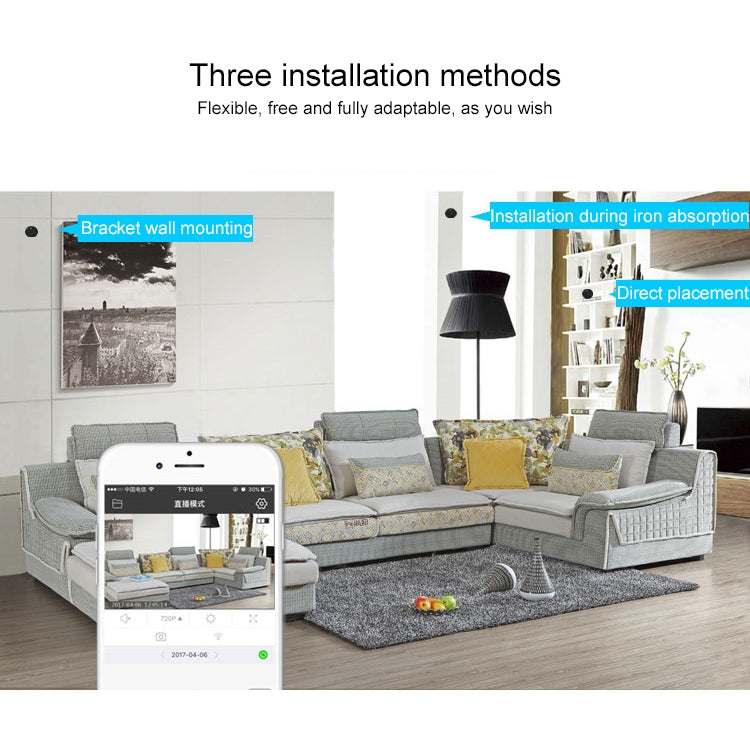 HDQ15 1080P高清WIFI迷你攝像機，支持紅外夜視&遠程監控