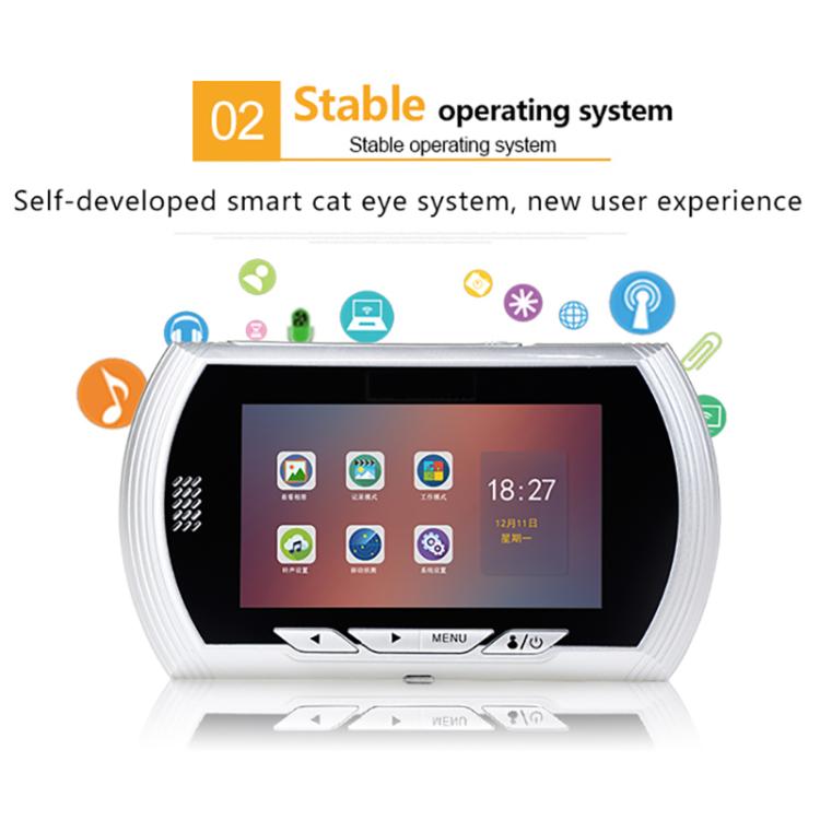 45AHD 4.5 inch Motion Detection Camera Video Smart Digital Door Viewer