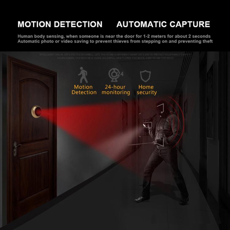 45AHD 4.5 inch Motion Detection Camera Video Smart Digital Door Viewer