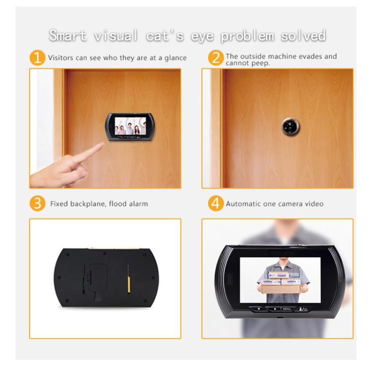 45AHD 4.5 inch Motion Detection Camera Video Smart Digital Door Viewer