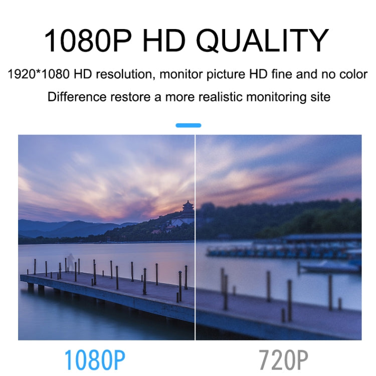 Q15 1080P高清智能家用WiFi攝像機 支持移動偵測&無光夜視&TF卡