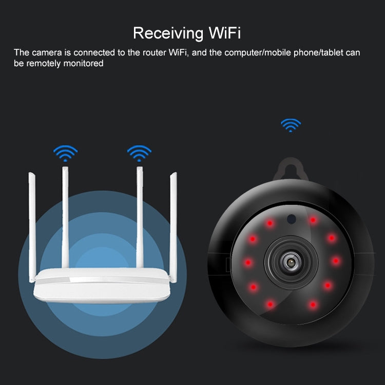 V380 1280X720P分辨率 監控攝像頭無線網絡攝像頭高清手機遠程監視器 掛鈎款