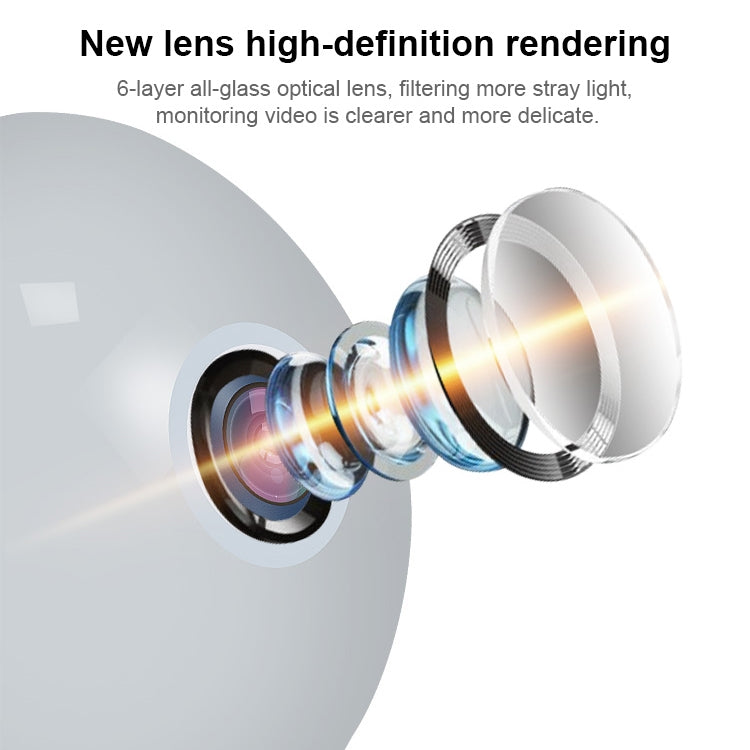 DP3 130萬像素全景萬向燈泡攝像頭手機遠程免安裝家用網絡高清監控