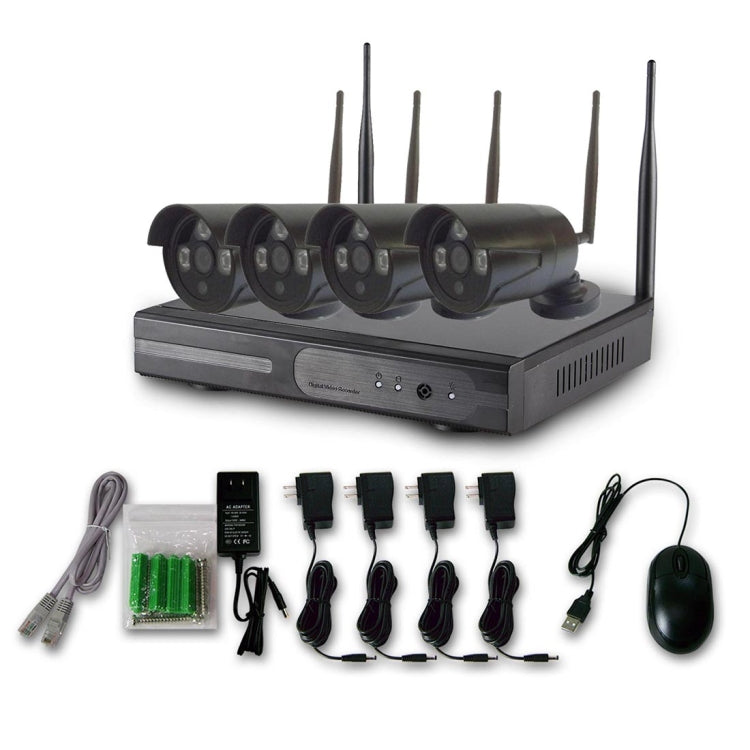 4路100萬無線套裝 三燈