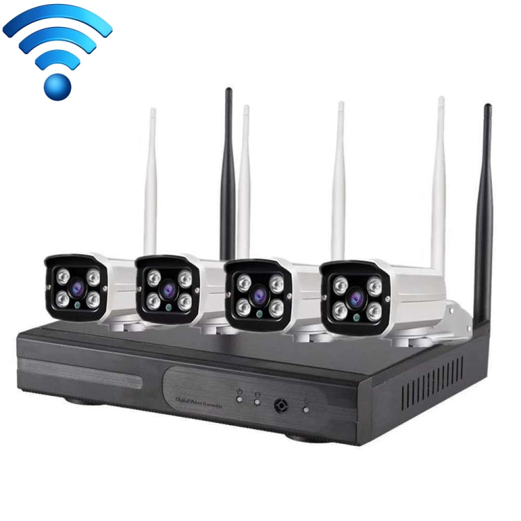 4路100萬無線套裝 四燈