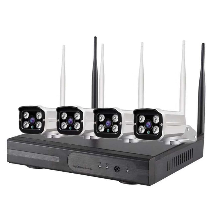 4路100萬無線套裝 四燈