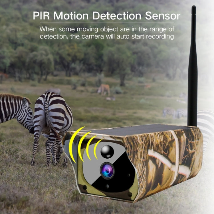 VESAFE VS-Y4 楓恭弘=叶 恭弘 1080P高清網絡WiFi太陽能攝像機 支持移動偵測&紅外夜視&TF卡