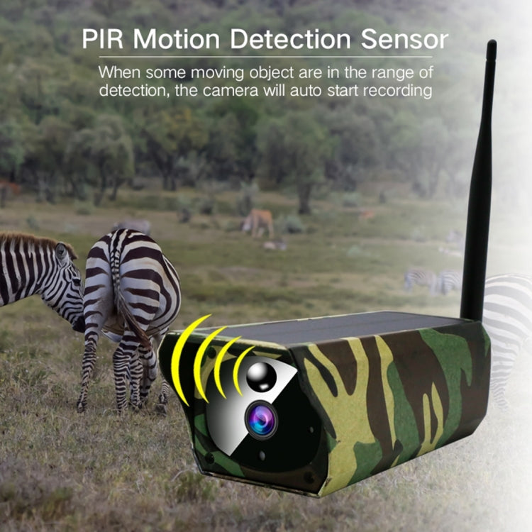 VESAFE VS-Y4 1080P高清網絡WiFi太陽能攝像機 支持移動偵測&紅外夜視&TF卡