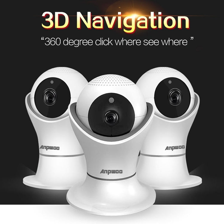 Anpwoo Hercules 1080P高清網絡攝像機 支持移動偵測&紅外夜視&TF卡