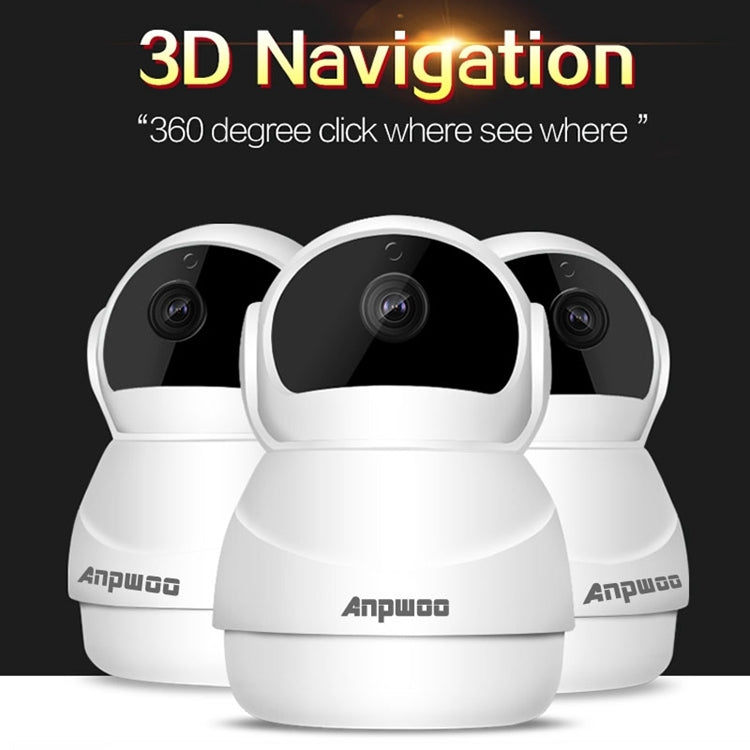 Anpwoo Warrior 1080P高清網絡攝像機 支持移動偵測&紅外夜視&TF卡