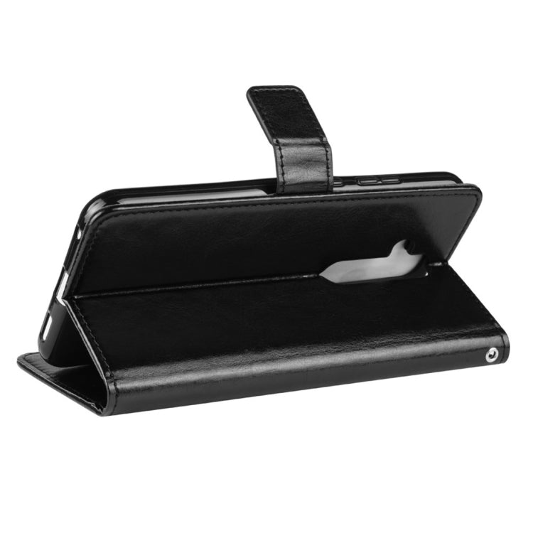 瘋馬紋左右開皮套適用於諾基亞X71帶支架和卡槽和錢包