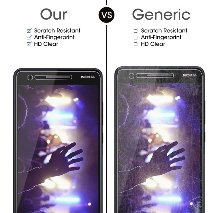 適用於Nokia 2.1 9H 2.5D弧邊鋼化玻璃膜
