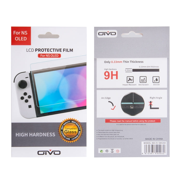 OIVO IV-SW160 0.33mm厚度 9H硬度 屏幕鋼化玻璃膜 適用於Nintendo Switch OLED