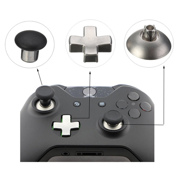 18件套 適用於Xbox One精英版 遊戲機手柄按鍵替換配件