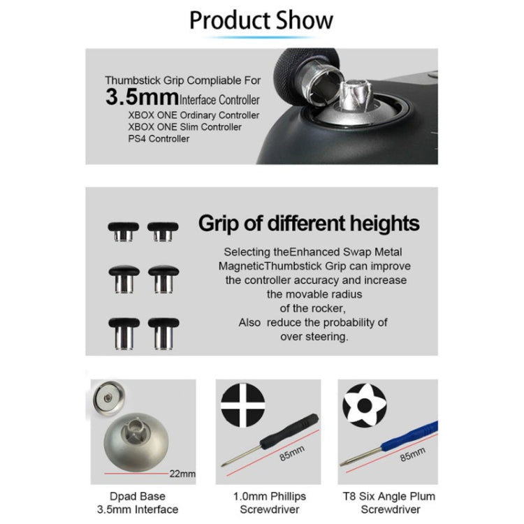 18件套 適用於Xbox One精英版 遊戲機手柄按鍵替換配件