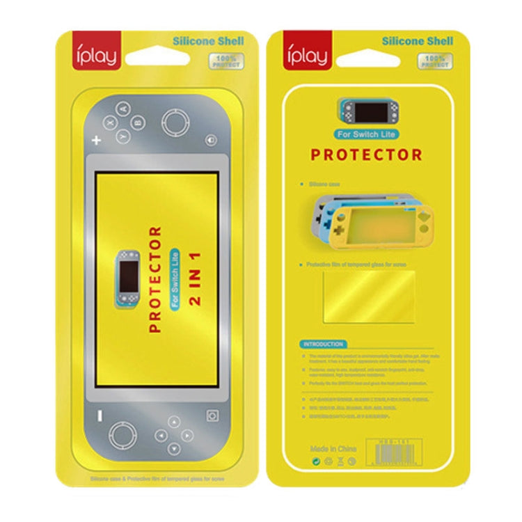 IPLAY 適用於Switch Lite 遊戲主機全包保護殼帶鋼化膜