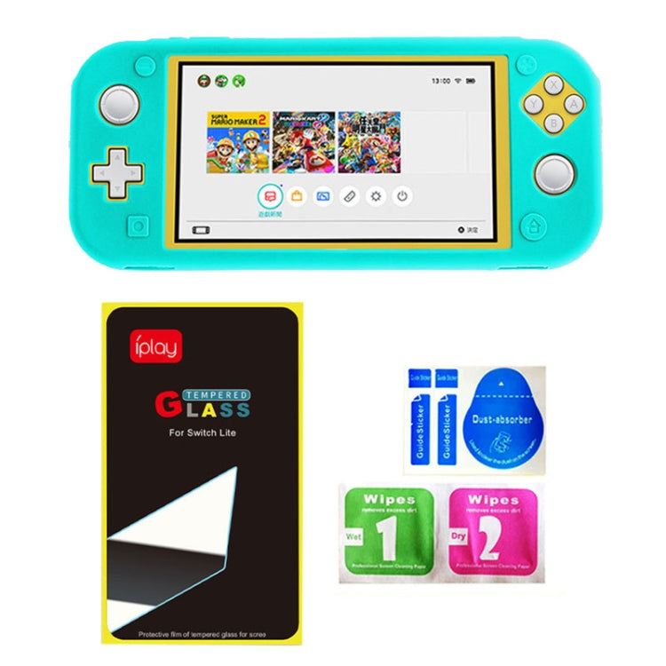 IPLAY 適用於Switch Lite 遊戲主機全包保護殼帶鋼化膜