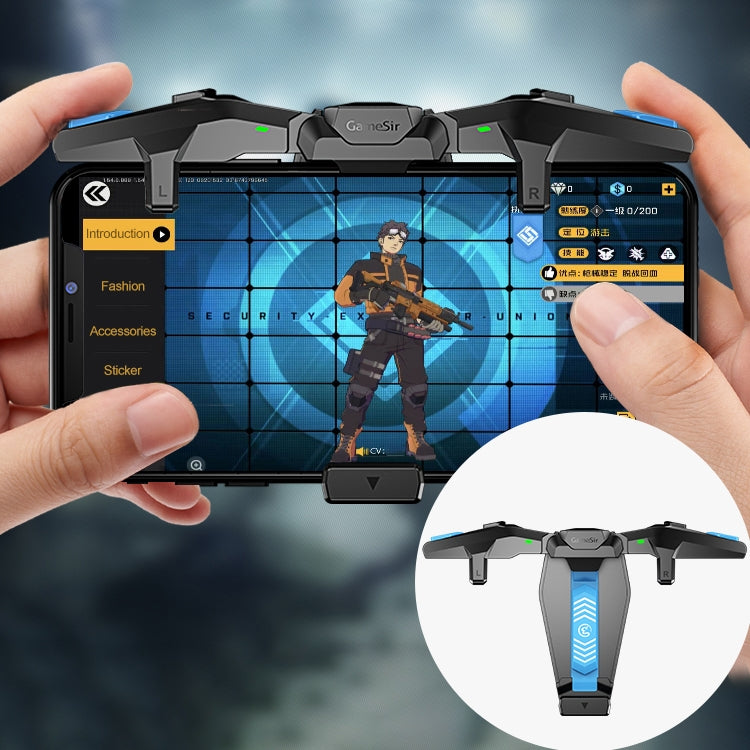 GameSir蓋世小雞 F4 摺疊款 鷹翼造型物理直連電容手機遊戲手柄 兼容IOS&安卓系統設備