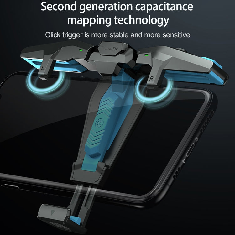 GameSir蓋世小雞 F4 摺疊款 鷹翼造型物理直連電容手機遊戲手柄 兼容IOS&安卓系統設備