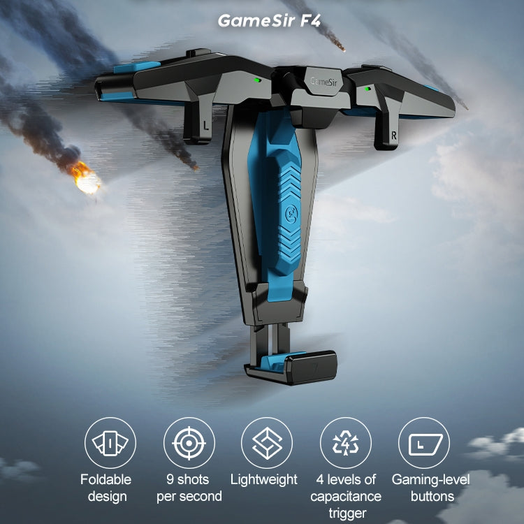 GameSir蓋世小雞 F4 摺疊款 鷹翼造型物理直連電容手機遊戲手柄 兼容IOS&安卓系統設備
